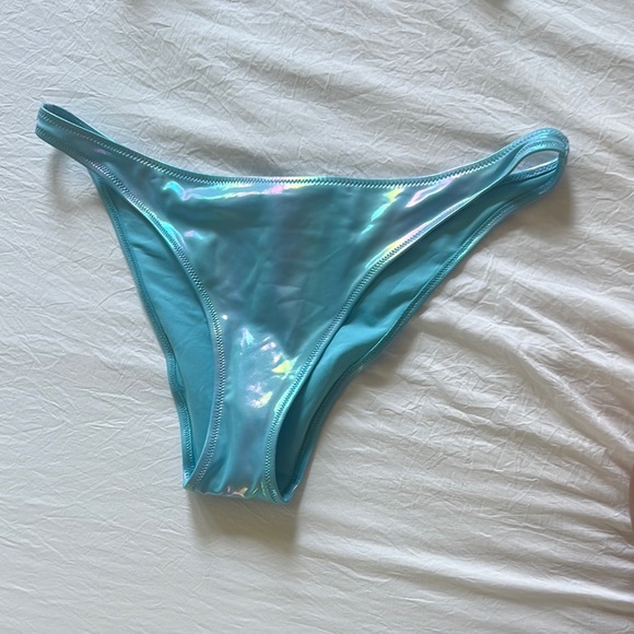 Aerie Shiny Blue Bikini Set - Picture 3 of 5